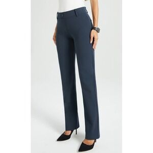 Betabrand NWOT Straight Leg Classic Dress Pant Yoga Pants DPYP XS Navy